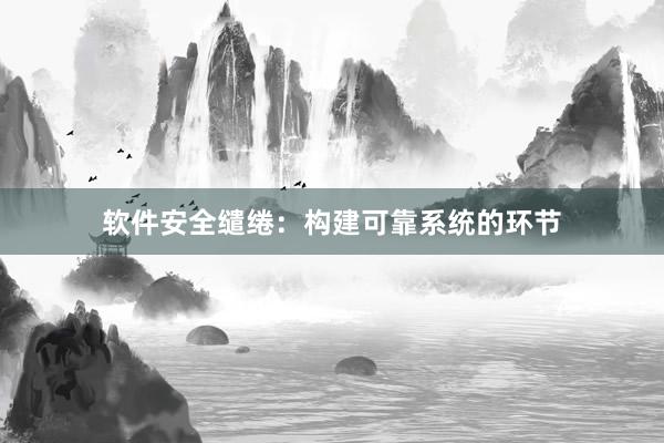 软件安全缱绻：构建可靠系统的环节
