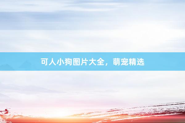 可人小狗图片大全，萌宠精选